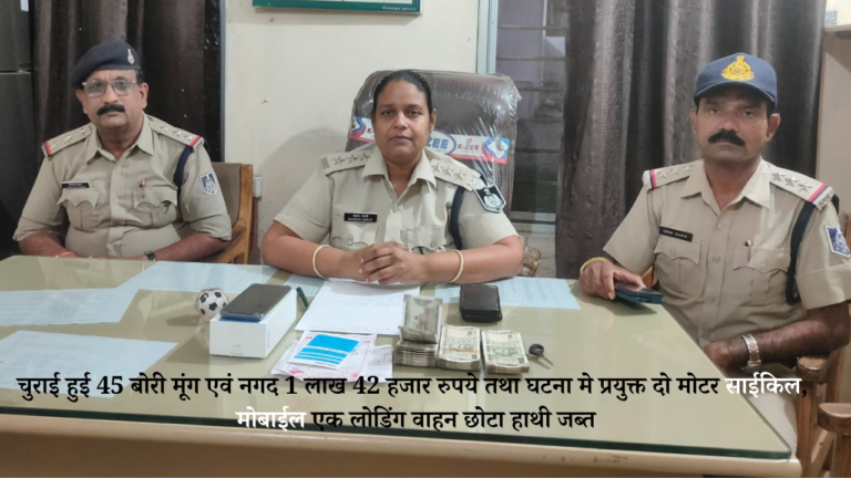 किसानों के गोदाम से अनाज और मोटर साईकिल चोरी करने वाला गिरोह पुलिस गिरफ्त में