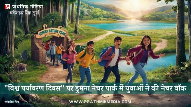 “विश्व पर्यावरण दिवस” पर डुमना नेचर पार्क में युवाओं ने की नेचर वॉक